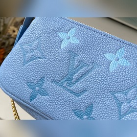 LV Артикул： M80501 Летняя синяя сумка Mini Pochette Accessoires 
