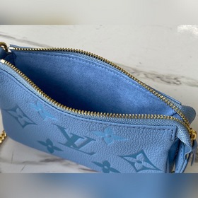 LV Артикул： M80501 Летняя синяя сумка Mini Pochette Accessoires 