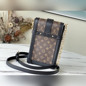 LV Артикул： M63913 Старинный Trunk Vertical сумка на цепочке Из