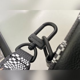 LV Артикул： N80202 Черно-белая клетка Keepall Nano Серия «Zoooo