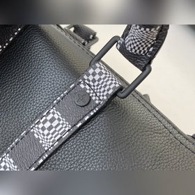 LV Артикул： N80202 Черно-белая клетка Keepall Nano Серия «Zoooo