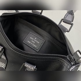 LV Артикул： N80202 Черно-белая клетка Keepall Nano Серия «Zoooo