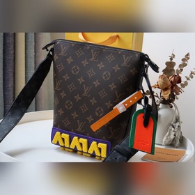 LV Артикул： M57966  Почтовая сумка Классическая сумка из смешан