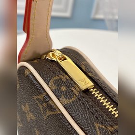 LV Модель M51511 Подержанная сумка-мешочек Один плечевой ремень,