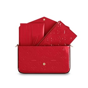LV Тележка из тисненной кожи Цепочка Размеры： 21,0 x 12,0 x 3,0 с