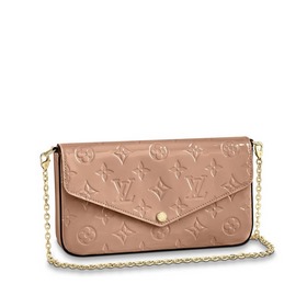 LV Monogram Vernis лакированная кожа с цепочкой, мини-сумка Разме