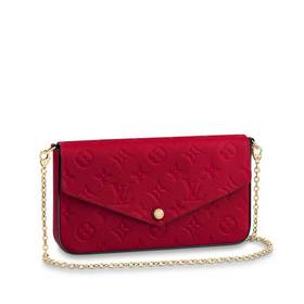 LV Тележка из тисненной кожи Цепочка Размеры： 21,0 x 12,0 x 3,0 с