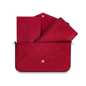 LV Тележка из тисненной кожи Цепочка Размеры： 21,0 x 12,0 x 3,0 с