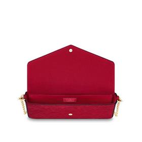 LV Тележка из тисненной кожи Цепочка Размеры： 21,0 x 12,0 x 3,0 с