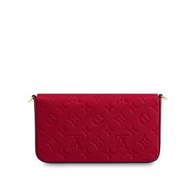 LV Тележка из тисненной кожи Цепочка Размеры： 21,0 x 12,0 x 3,0 с