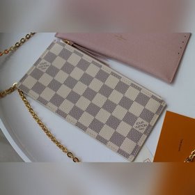 LV Модель M61276 Белая сумка Felicie — элегантная и роскошная С 
