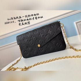 LV Monogram Empreinte кожа - Кожаная сумка с цепочкой Отделка из 