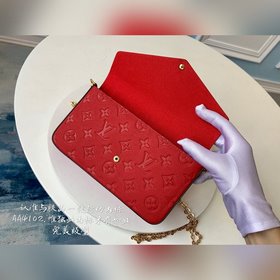LV Monogram Empreinte кожа - Кожаная сумка с цепочкой Отделка из 