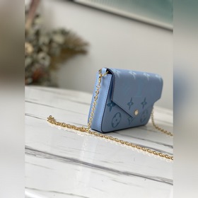 LV Модель： M80498 Синий Специальная модель Félicie Pochette сумк