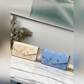 LV Модель： M80498 Синий Специальная модель Félicie Pochette сумк