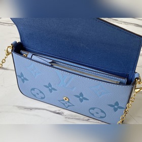 LV Модель： M80498 Синий Специальная модель Félicie Pochette сумк
