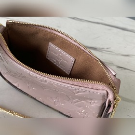 LV Артикул： M58009 Лакожа розовый MINI POCHETTE ACCESSORIES сумо