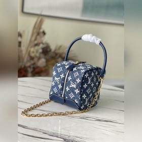 LV Модель： M59611 Джинсовый синий Сумка SQUARE Дизайн вдохновлен