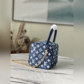 LV Модель： M59611 Джинсовый синий Сумка SQUARE Дизайн вдохновлен