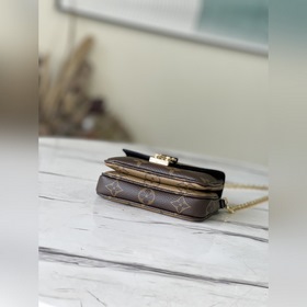 LV Модель： M80312 Мини-сумка с цепочкой и желтыми цветами Компак