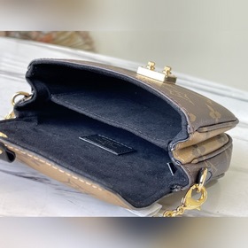 LV Модель： M80312 Мини-сумка с цепочкой и желтыми цветами Компак