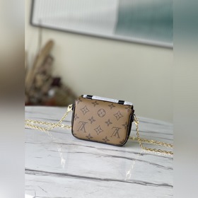 LV Модель： M80312 Мини-сумка с цепочкой и желтыми цветами Компак