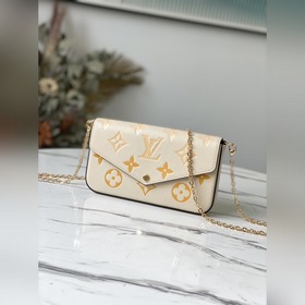 LV Артикул： M80498 Желтый Félicie Pochette сумка на цепочке Мягк