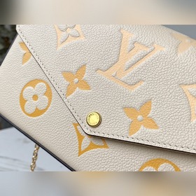 LV Артикул： M80498 Желтый Félicie Pochette сумка на цепочке Мягк