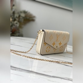 LV Артикул： M80498 Желтый Félicie Pochette сумка на цепочке Мягк