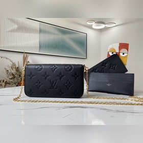 LV Артикул： M80697 Сумка Pochette Félicie с леопардовым принтом 