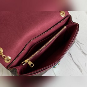 LV Модель： M41201 Фиолетовая сумка с цепочкой Уникальный дизайн 