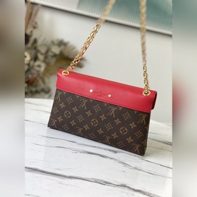 LV Артикул： M41201 Красная сумка на цепочке Уникальный дизайн из