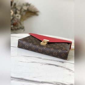 LV Артикул： M41201 Красная сумка на цепочке Уникальный дизайн из