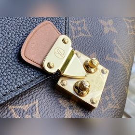LV Артикул： M41201 Черная сумка через плечо Уникальный дизайн из