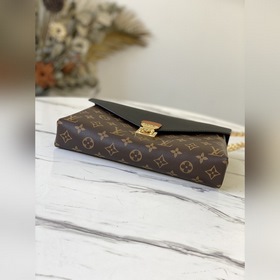 LV Артикул： M41201 Черная сумка через плечо Уникальный дизайн из