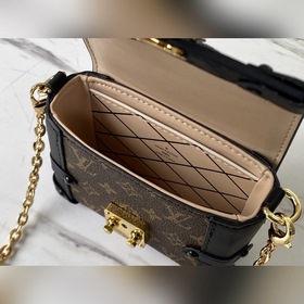 LV Модель： M68566 Старый чемодан ESSENTIAL TRUNK с цепочкой Сумк