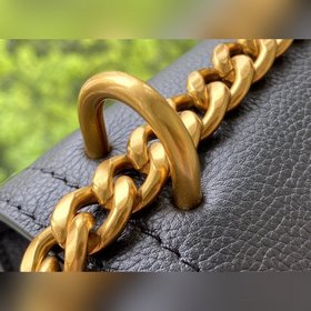 LV Модель： M57073 Черная сумка Lockme Chain Small Изготовлена из