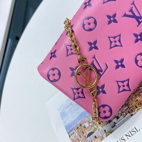 LV Артикул： M80745 Pochette Coussin Сумка на цепочке Мягкая текс