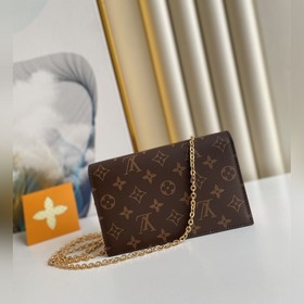 LV Артикул： M67405 FLORE Сумка с цепочкой Номер： LD9618780 Разм