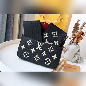 LV модель M69977 сумка с цепочкой из кожи с принтом. Конструкция 