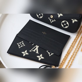 LV модель M69977 сумка с цепочкой из кожи с принтом. Конструкция 