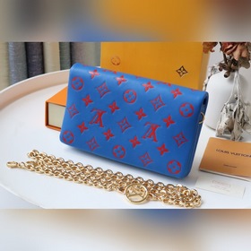 LV 【Pochette Coussin сумка на цепочке】 Артикул： M80743 Синий Мя