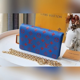 LV 【Pochette Coussin сумка на цепочке】 Артикул： M80743 Синий Мя