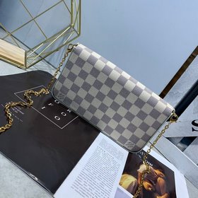 LV Модель M61276 Белая сумка Felicie Элегантная и роскошная С дв