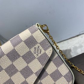 LV Модель M61276 Белая сумка Felicie Элегантная и роскошная С дв
