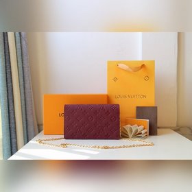 LV VAVIN Цепочка для сумки Модель M67841 Кожа с тиснением Кошелек