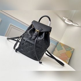 LV Модель M45205 Черный Маленький Рюкзак Изготовлена из мягкой т
