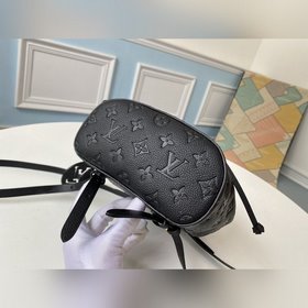 LV Модель M45205 Черный Маленький Рюкзак Изготовлена из мягкой т