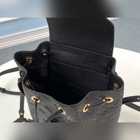 LV Модель M45205 Черный Маленький Рюкзак Изготовлена из мягкой т
