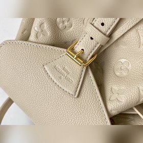 LV Модель M45397 Кремовый белый Большой рюкзак Изготовлен из мяг